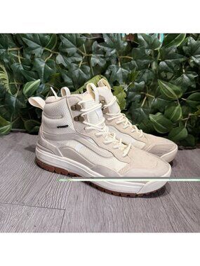 Vans Ultrarange Exo Hi MTE-1 Gore Tex Boots Womens 7.5 Off White Grey Lace-Up